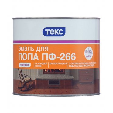 Эмаль Текс Универсал ПФ-266 для пола красно-коричневая глянцевая 2,2 кг