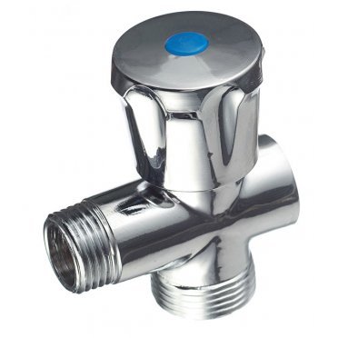 Кран шаровой латунный Valtec (VT.255.N.04) 1/2 ВР(г) х 3/4 НР(ш) х 1/2 НР(ш) к бытовой технике вентиль трехходовой