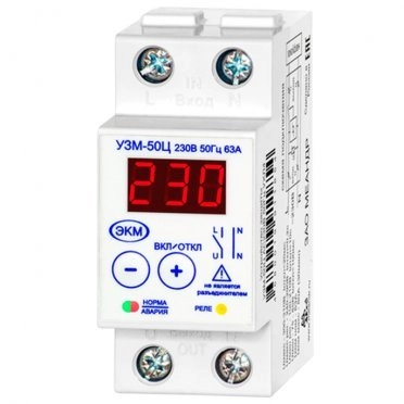 Устройство защиты модульное Меандр УЗМ-50Ц (7436398/11854) 230 В 63 А тип AC 2P