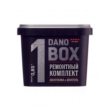 Шпаклевка для экcпресс-ремонта Danogips DanoBox1 с шпателем 0,85 л/1 кг Шпаклевка для экcпресс-ремонта Danogips DanoBox1 с шпателем 0,85 л/1 кг