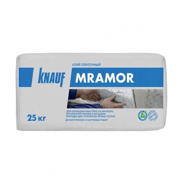 Клей для плитки, керамогранита, мозаики и камня Knauf Мрамор белый (класс С2) 25 кг