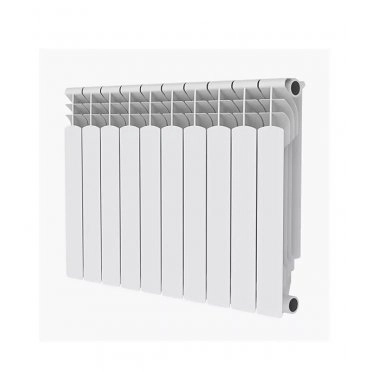 Радиатор алюминиевый Royal Thermo MONOBLOCK 500 мм 10 секций 1" боковое подключение белый