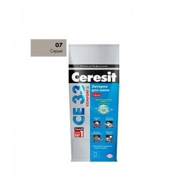 Затирка Ceresit CE 33 07 серая 5 кг