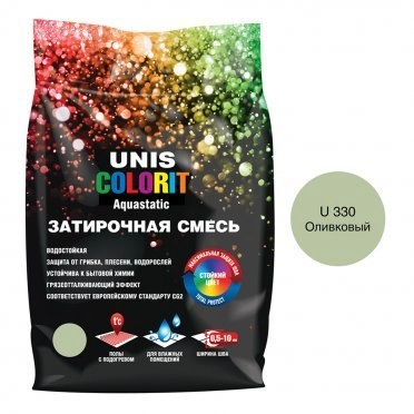 Затирка Unis Colorit оливковый 2 кг