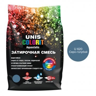Затирка Unis Colorit серо-голубая 2 кг