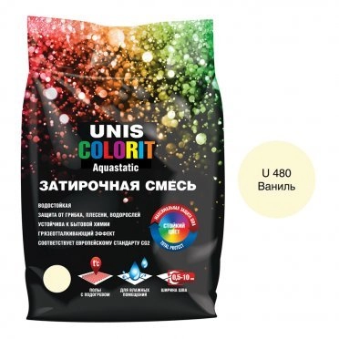 Затирка Unis Colorit ваниль 2 кг