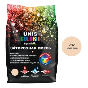 Затирка Unis Colorit бежевая 2 кг
