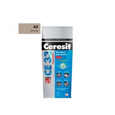 Затирка Ceresit CE 33 43 багамы бежевая 5 кг