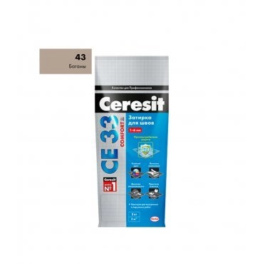 Затирка Ceresit CE 33 43 багамы бежевая 2 кг